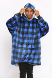 Check Hoodie Blue