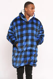 Check Hoodie Blue