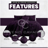 Luxury Hug & Snug Duvet Cover Set Purple - TheHugSnugStore