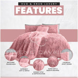 Luxury Hug & Snug Duvet Cover Set Pink - TheHugSnugStore