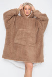 Teddy Hooded Blanket Green - TheHugSnugStore