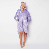 Owl Lilac Printed Hoodie - TheHugSnugStore