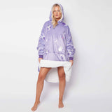 Owl Lilac Printed Hoodie - TheHugSnugStore