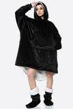Unisex Black Blanket Hoodie