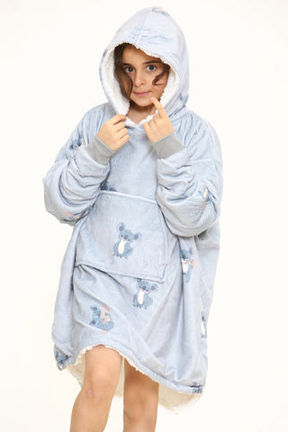 Koala Kids Hoodie Grey - TheHugSnugStore