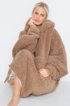 Teddy Hooded Blanket Natural - TheHugSnugStore