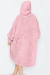 Teddy Hooded Blanket Blush Pink - TheHugSnugStore