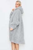 Teddy Hooded Blanket Natural - TheHugSnugStore