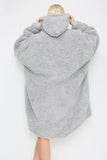 Teddy Hooded Blanket Natural - TheHugSnugStore