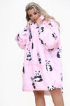 Panda Hoodie Pink - TheHugSnugStore