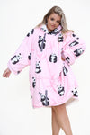 Panda Hoodie Pink - TheHugSnugStore