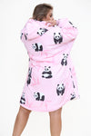 Panda Hoodie Pink - TheHugSnugStore