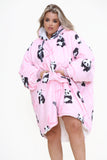 Panda Hoodie Pink - TheHugSnugStore