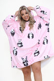 Panda Hoodie Pink - TheHugSnugStore