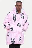 Panda Hoodie Pink - TheHugSnugStore