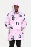 Panda Hoodie Pink - TheHugSnugStore