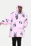 Panda Hoodie Pink - TheHugSnugStore