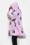 Panda Hoodie Pink - TheHugSnugStore