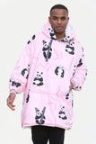 Panda Hoodie Pink - TheHugSnugStore