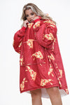 Pizza Hoodie Red - TheHugSnugStore