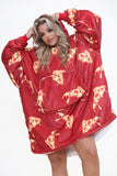 Pizza Hoodie Red - TheHugSnugStore