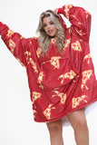 Pizza Hoodie Red - TheHugSnugStore