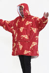 Pizza Hoodie Red - TheHugSnugStore