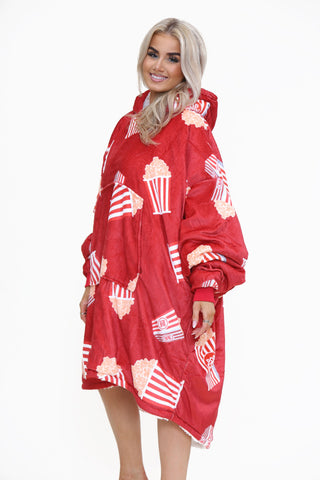 Popcorn Hoodie Red - TheHugSnugStore