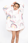 Kids Rainbow Hearts Hoodie Multi - TheHugSnugStore