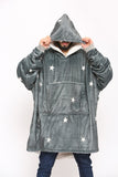 Star Hoodie Charcoal - TheHugSnugStore