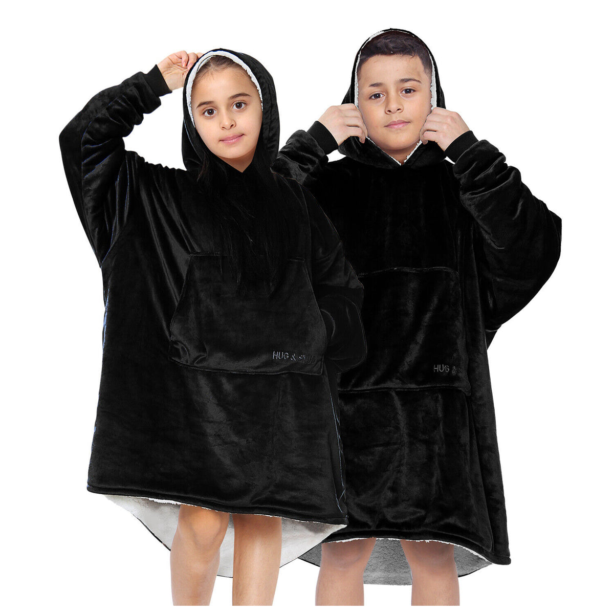 Kids Black Hoodie | The Hug&Snug Store – TheHugSnugStore